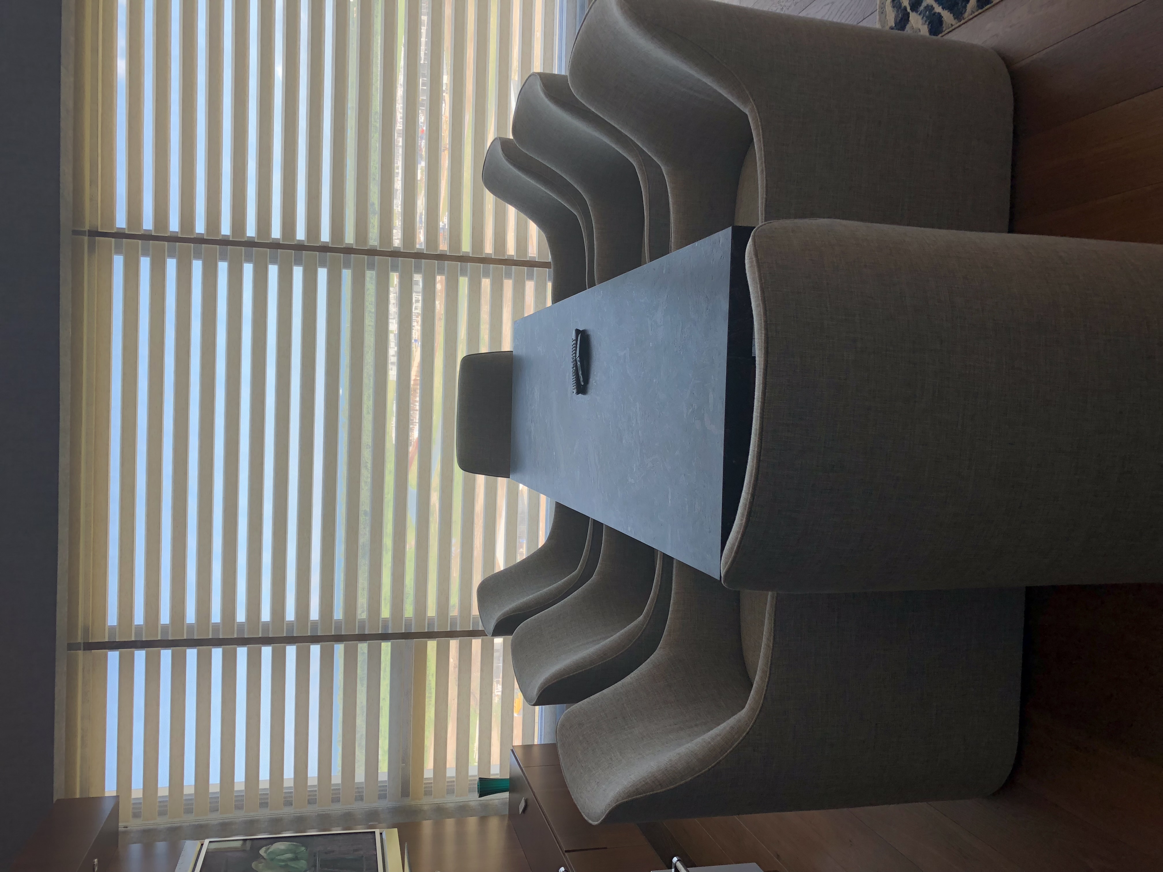 Cortinas roller en sala de conferencias - profesional